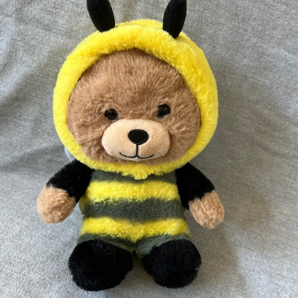 Jazwares Kelly Toys 10" Brown Bear Dressed as a Bumble Bee